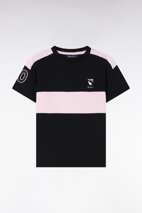 Black cotton zoland t-shirt straight cut - Image 1