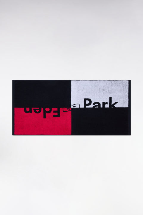 Eden Park logo fuchsia beach towel in cotton - Image 1