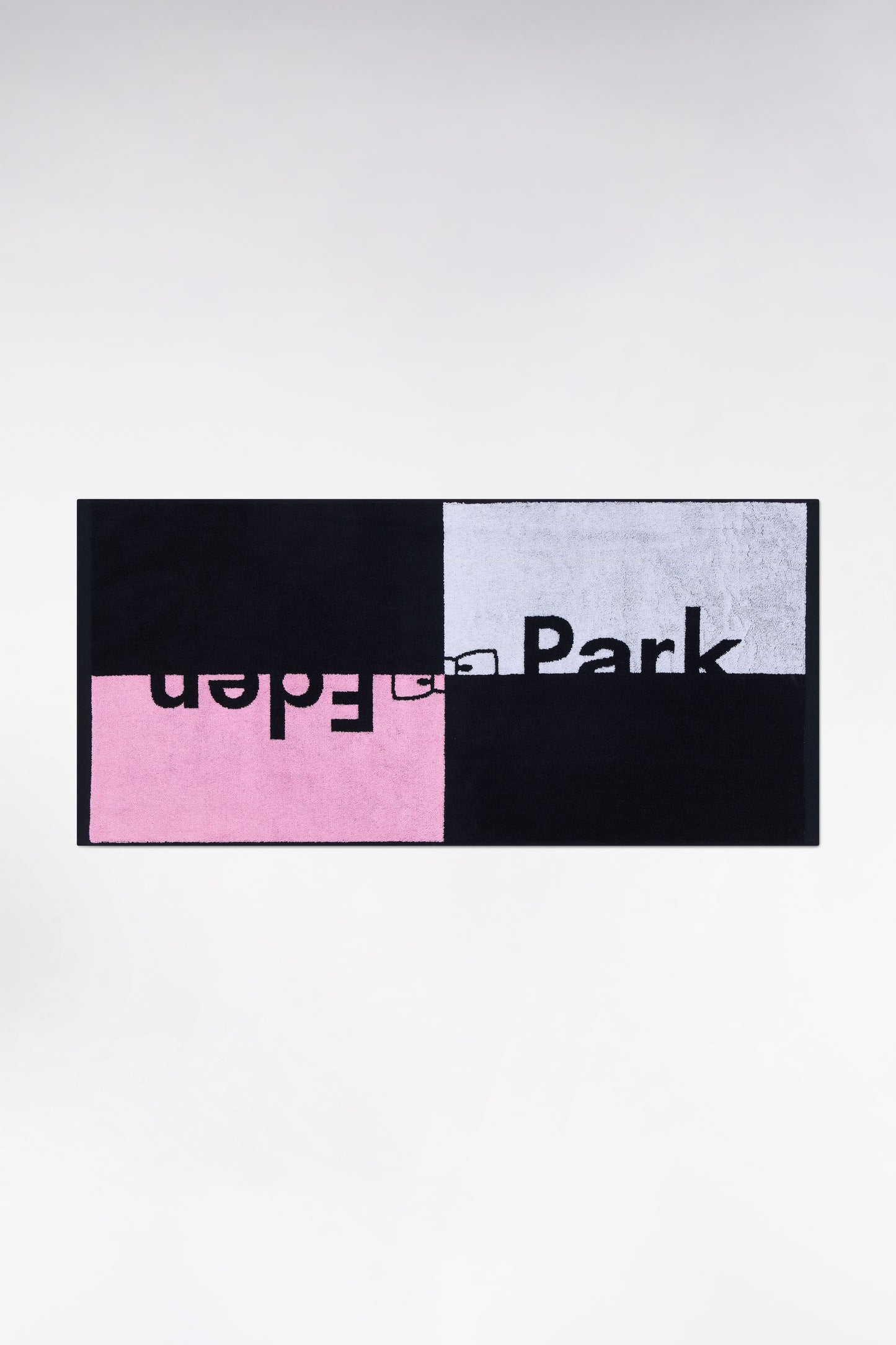 Eden Park logo pink beach towel in cotton