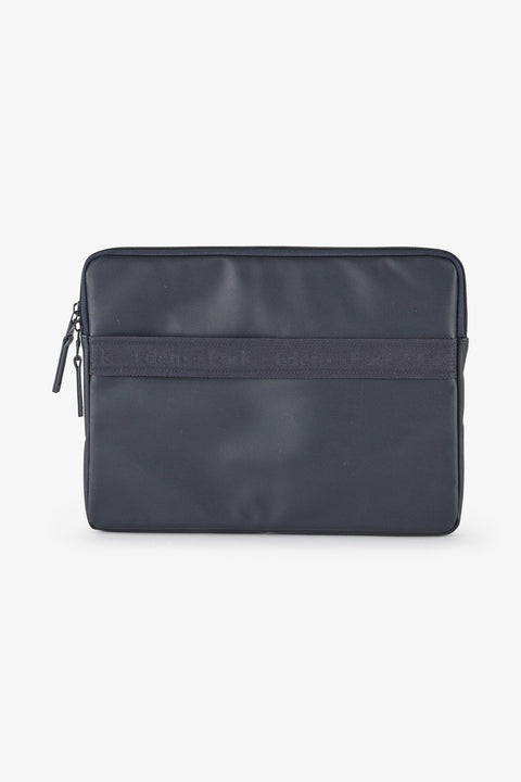 iPad case in dark blue leather - Image 3