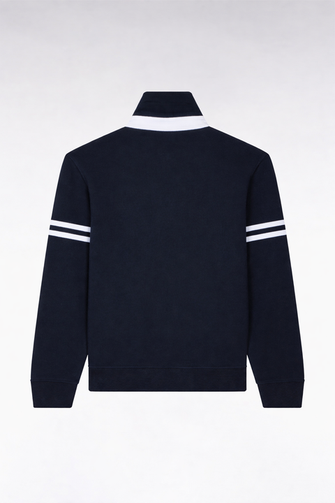 Sweatshirt maillot en coton marine - Image 1