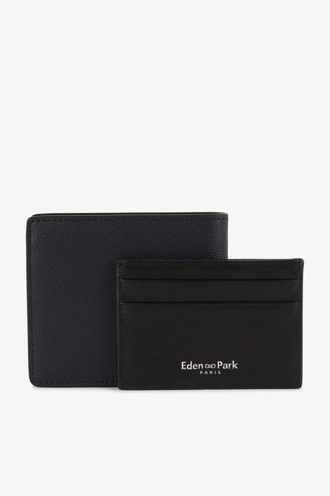 Navy blue Italian wallet and card holder - Image 2