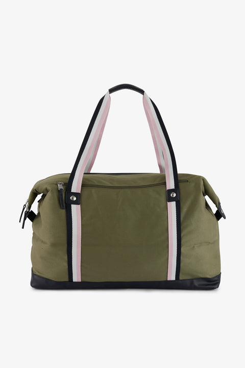 Khaki fabric travel bag - Image 2
