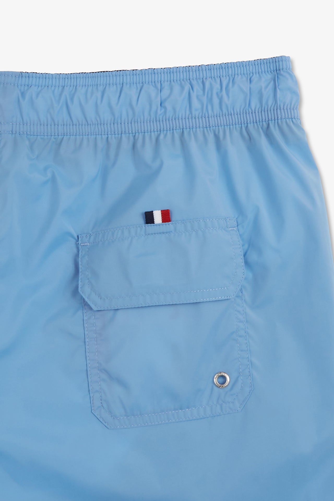 Swim shorts with tricoloured stripes