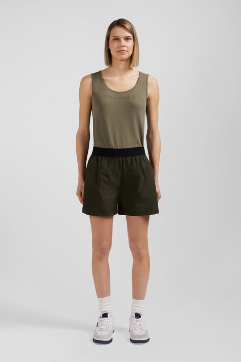Khaki sports shorts - Image 2