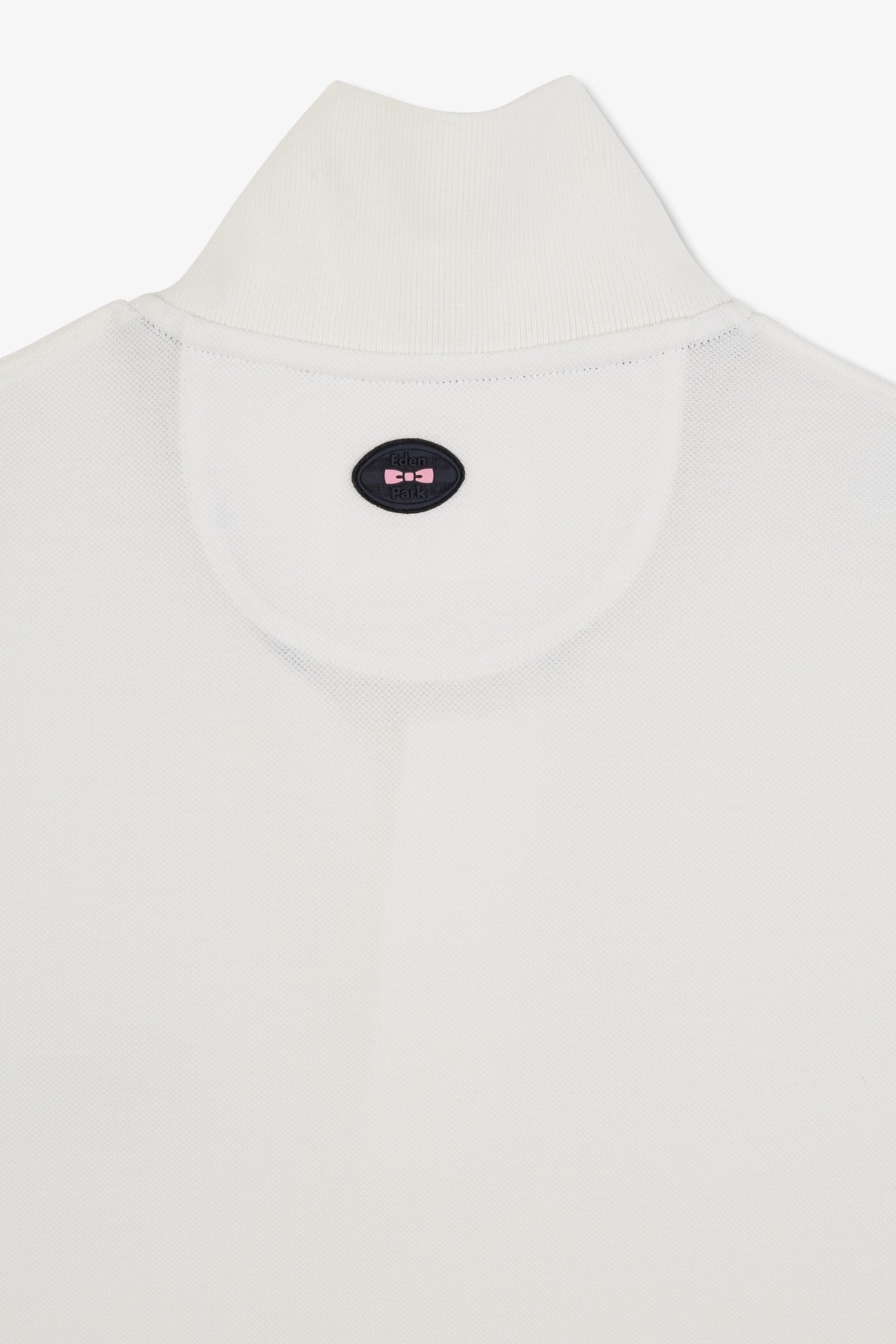 White short-sleeved polo shirt