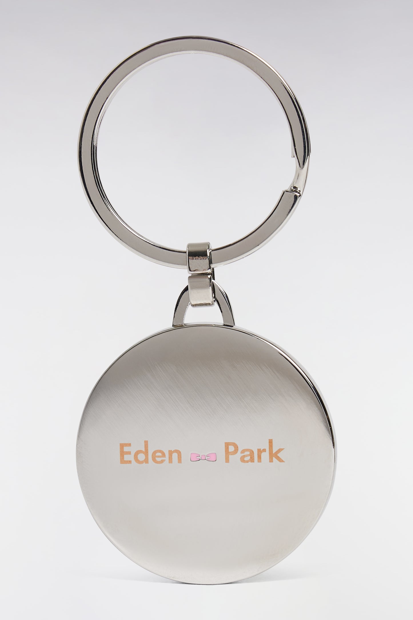 Enameled metal rugby medal keyring