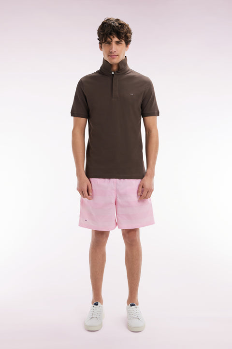 Pink striped swimsuit - Image 1