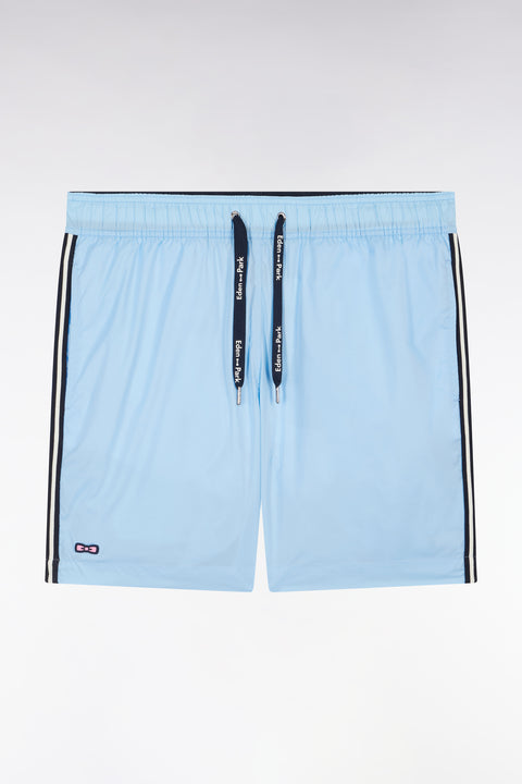 Sky blue swimsuit with tricolor details - Image 2