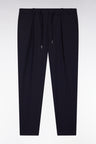 Navy elastic waistband pants