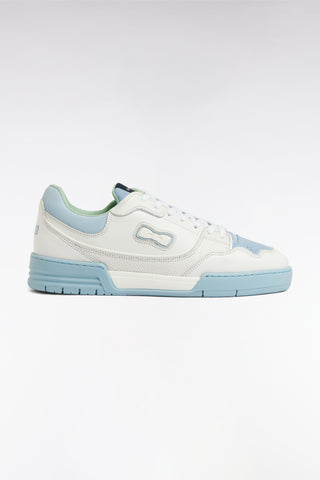 White and sea green EP10 leather sneakers