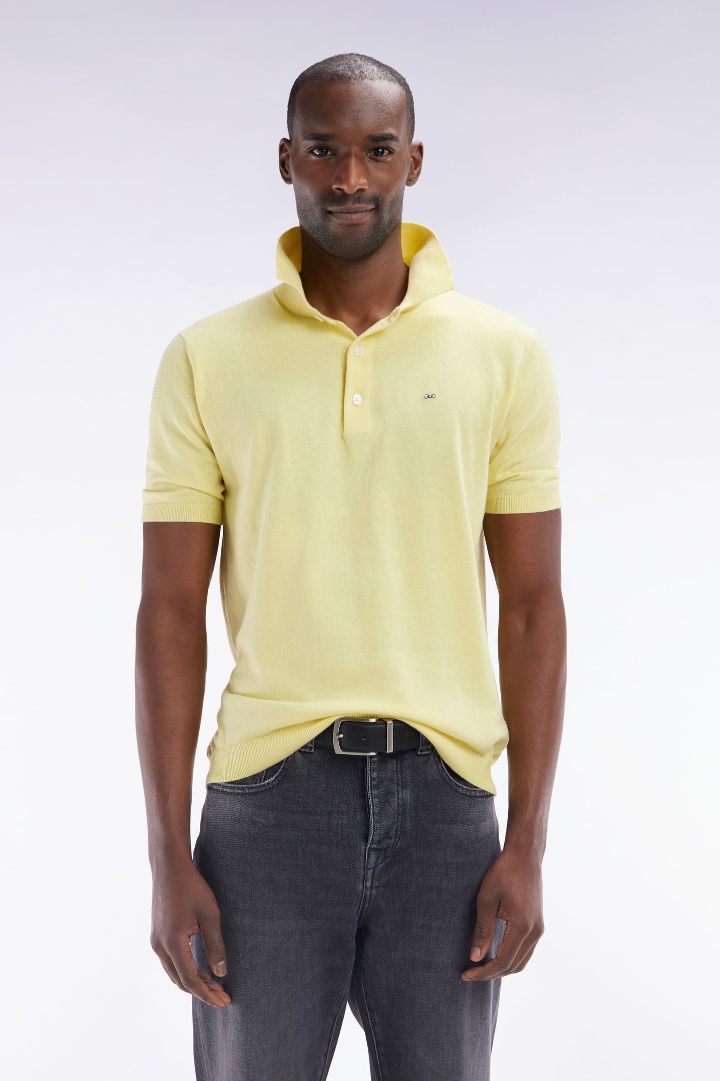 Straight-fit ivory cotton-silk-blend polo neck jumper