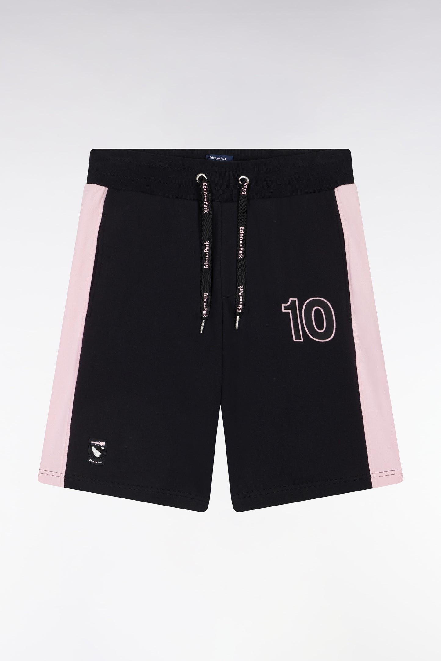 Relaxed-fit New Zealand black and pink cotton shorts