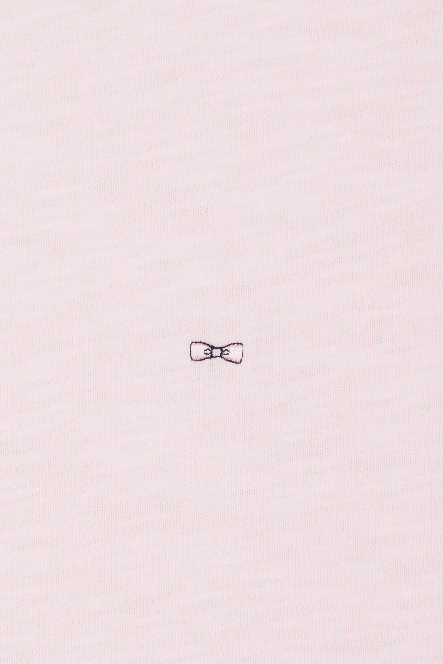 Pale pink cotton jersey t-shirt straight cut