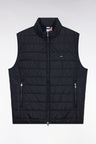 Sleeveless navy down jacket