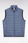 Sleeveless grey down jacket