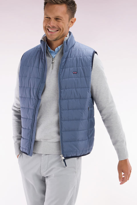 Sleeveless grey down jacket - Image 3