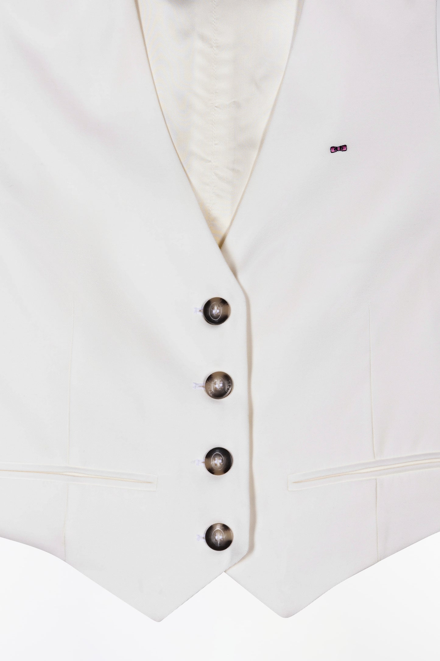 Ecru flowing waistcoat