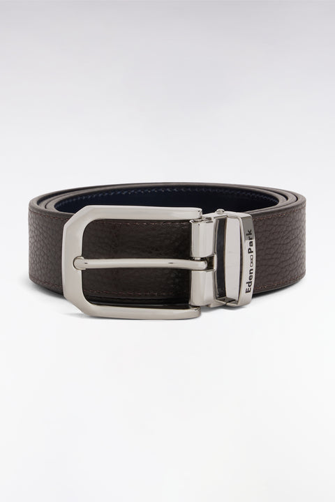 Ceinture réversible en cuir marron - Image 1