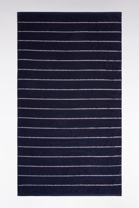 Navy cotton beach towel - Image 1