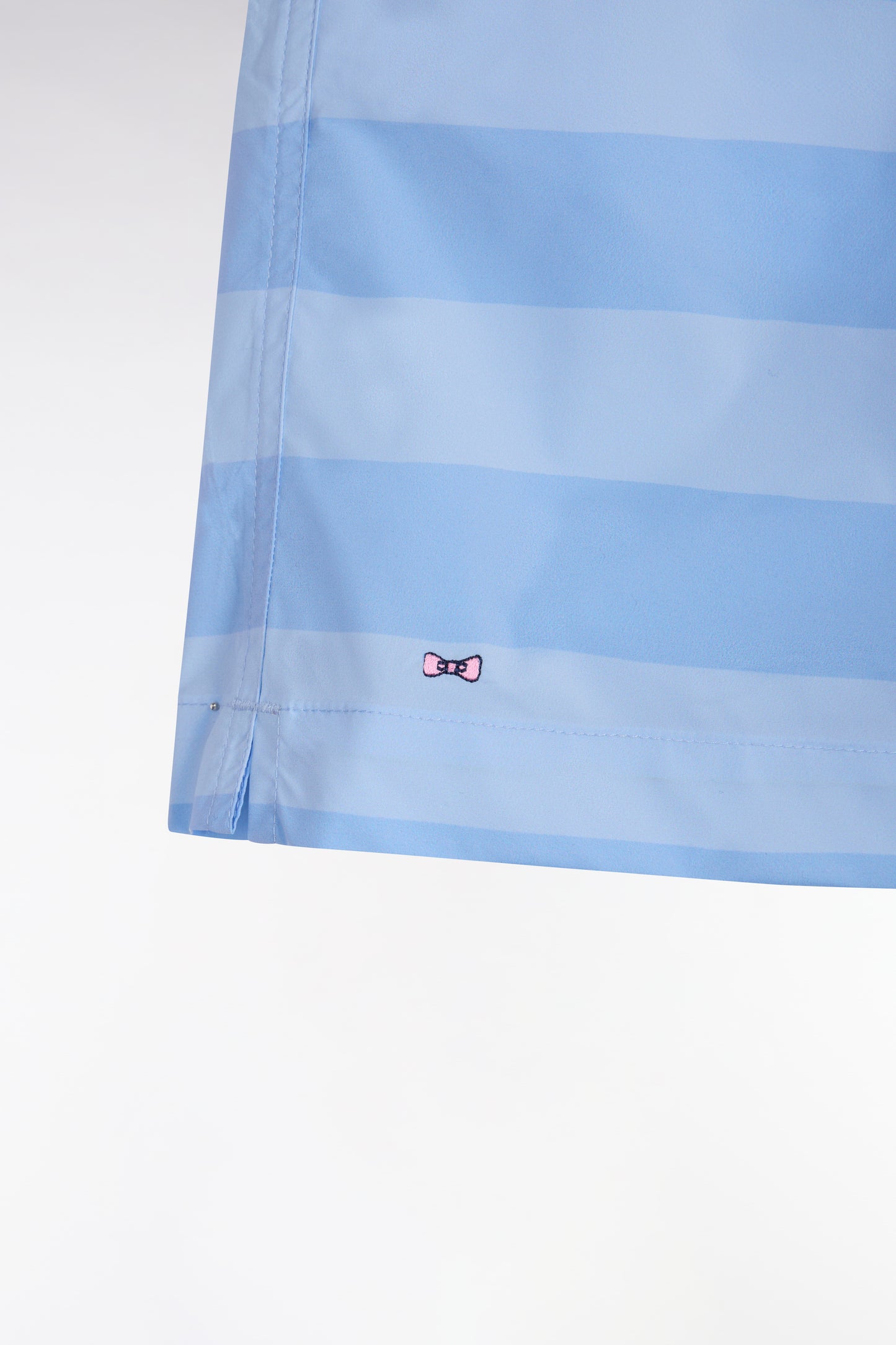 Sky blue striped swimsuit