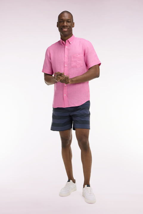 Maillot de bain à rayures marine - Image 1