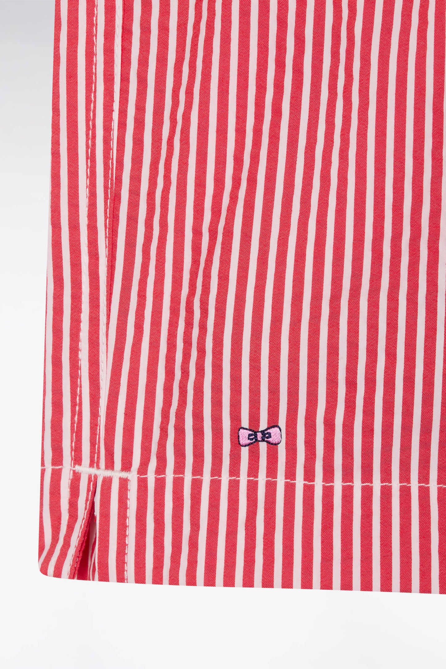 Maillot de bain en coton mélangé rouge