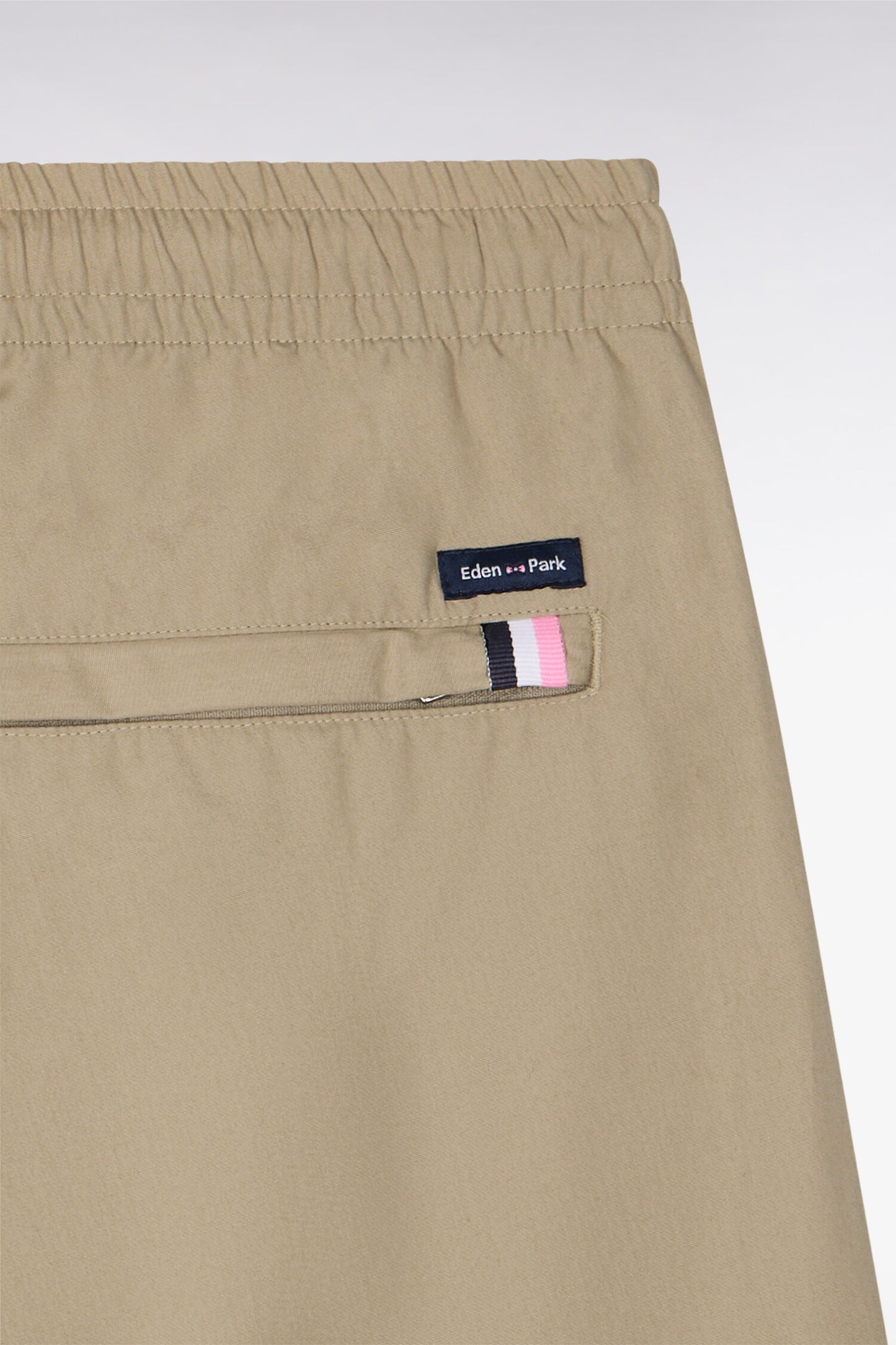 Beige cotton canvas pants
