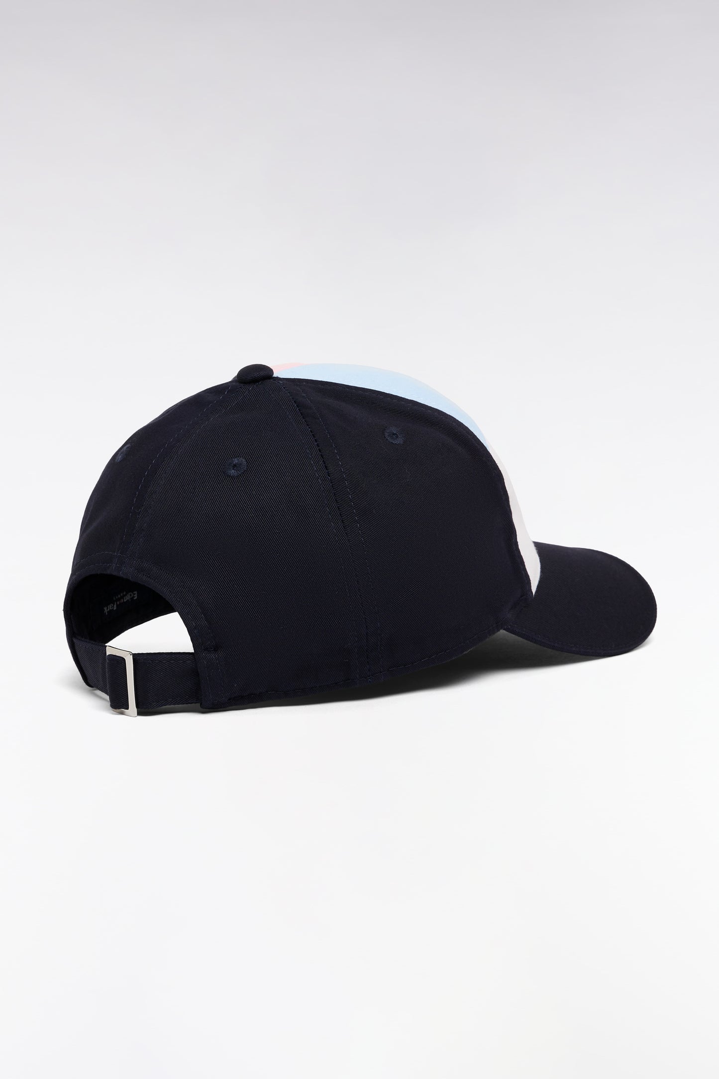 Colorblock bi-material cotton cap