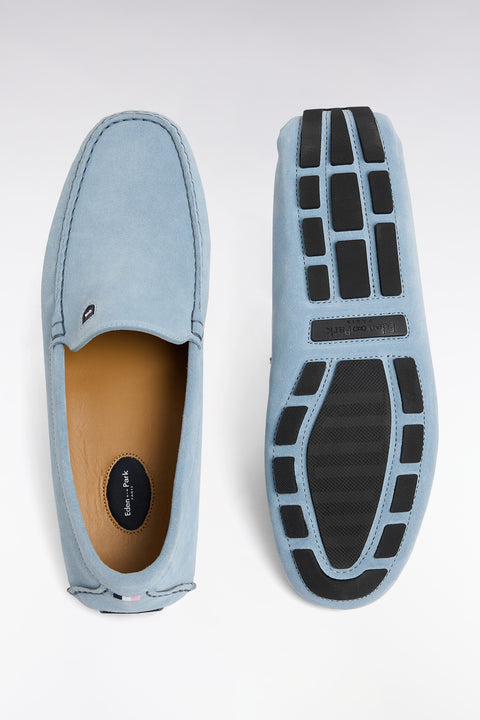 Mocassins en cuir suédé ciel - Image 2