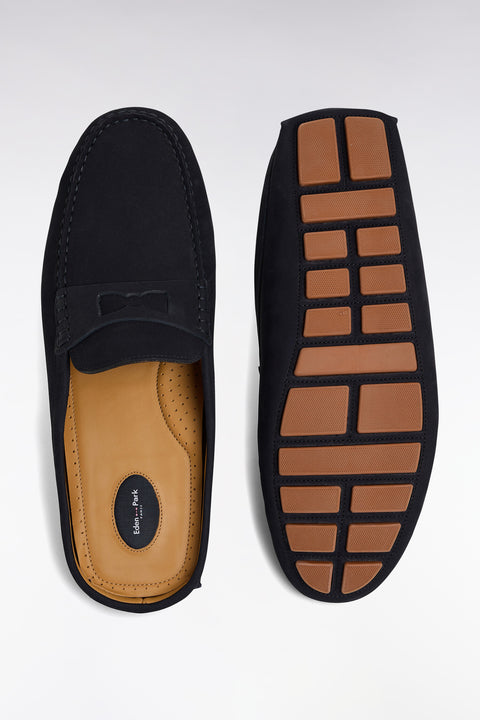 Mocassins penny loafer en cuir marine - Image 3