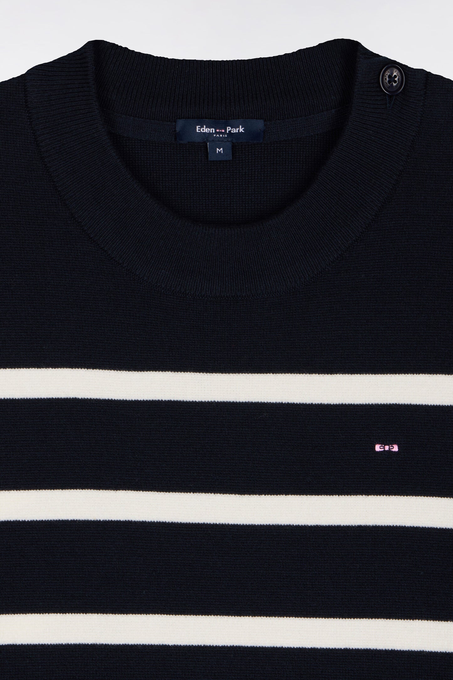 Pull marinière en coton milano marine coupe oversized