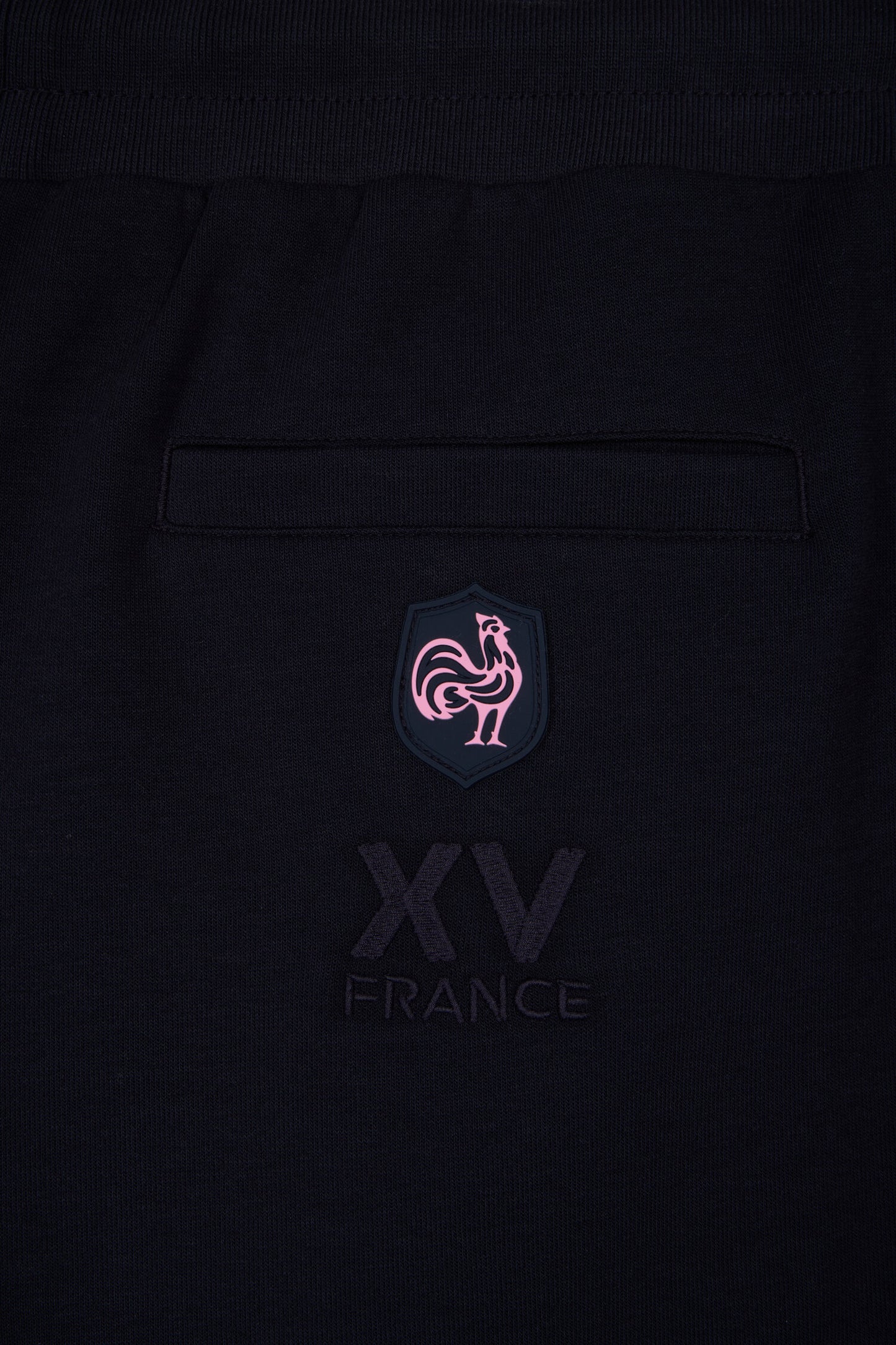 XV de France navy fleece shorts