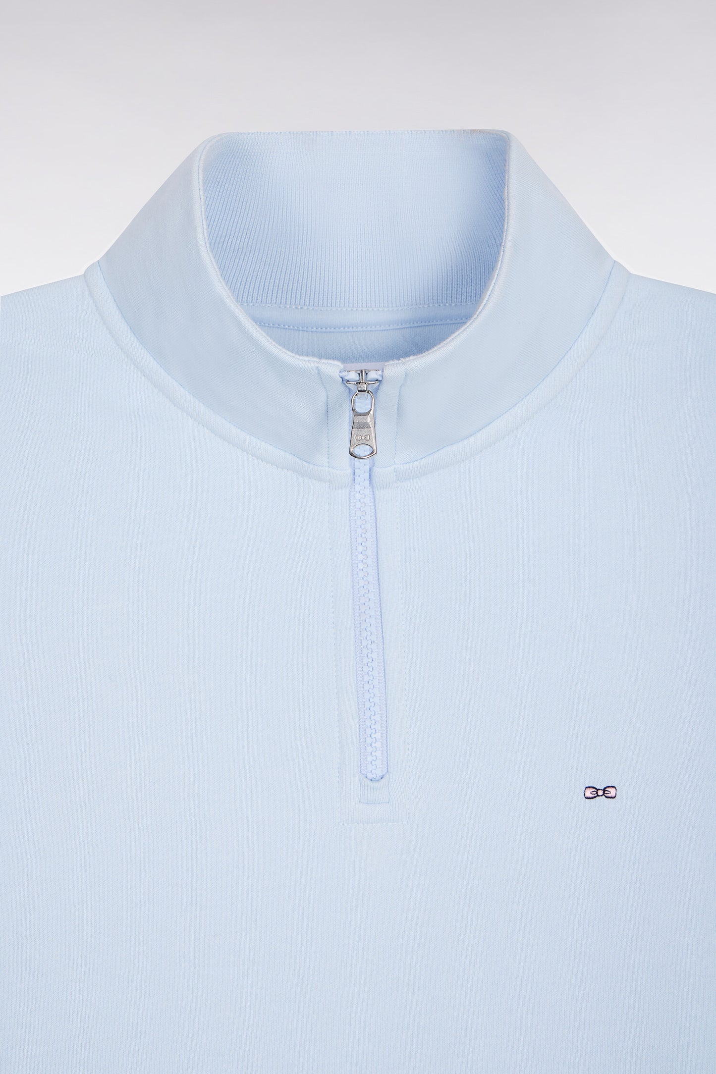 Sky cotton fleece trucker neck sweatshirt