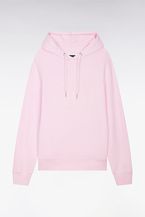 Sweatshirt à capuche brodé rose - Image 2