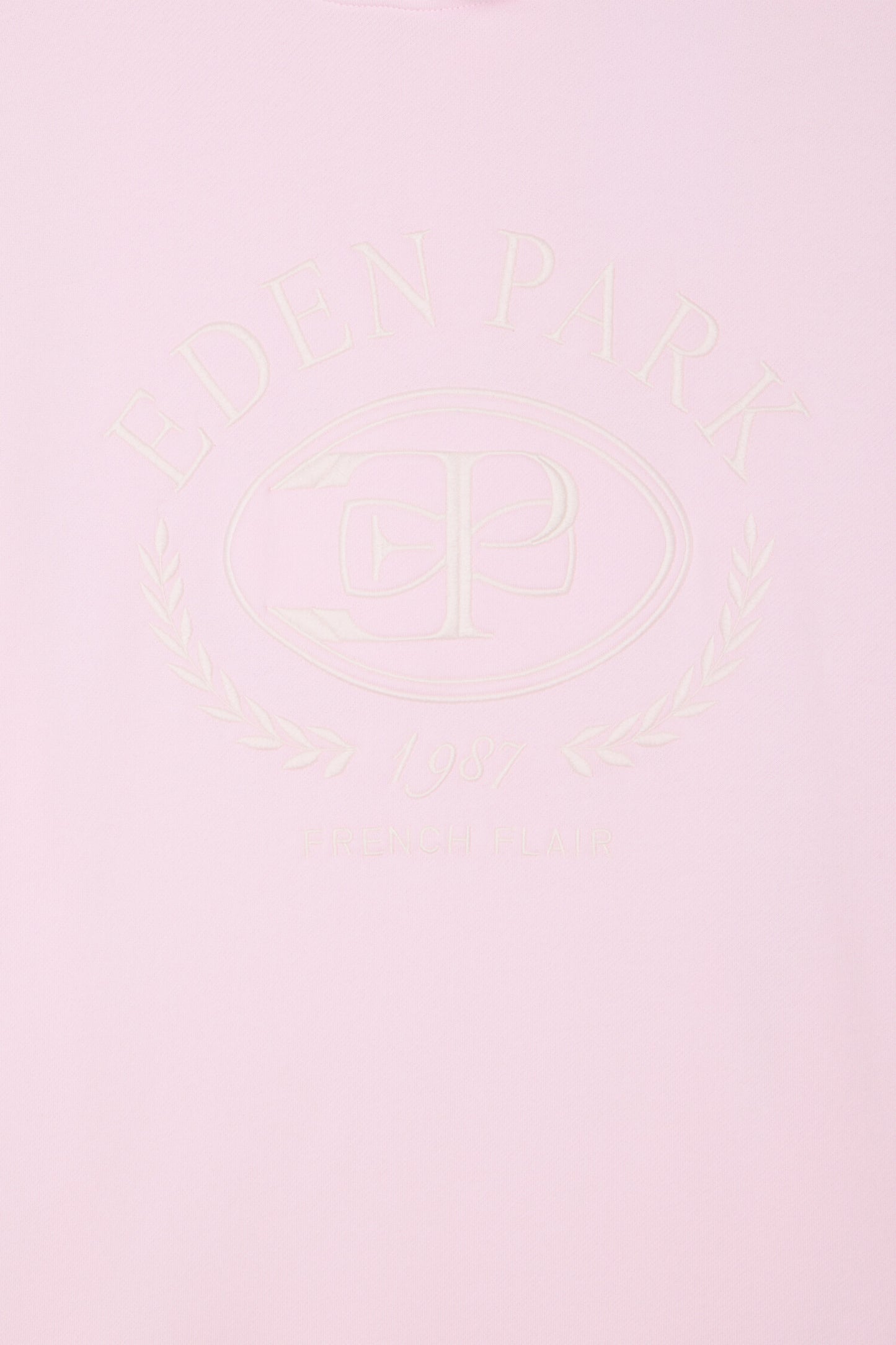 Pink embroidered hoodie