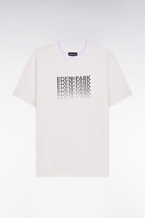 T-shirt à manches courtes sérigraphié noir coupe regular - Image 2