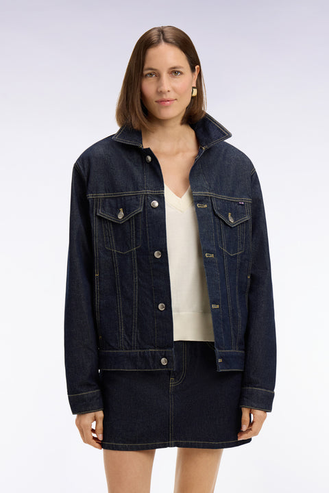 Blouson en denim brut coupe oversized - Image 3