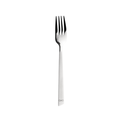 Set of 6 stainless steel table forks - Image 2