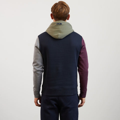Navy blue colourblock sweatshirt - Image 3