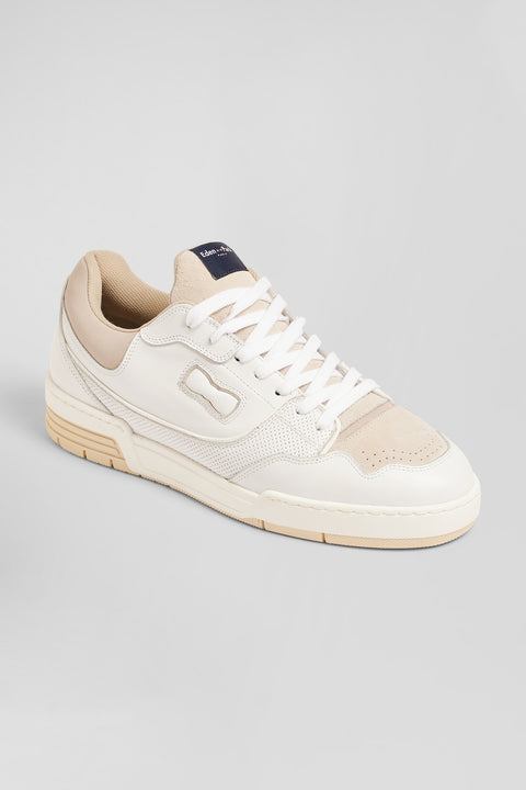 EP10 beige and white leather sneakers - Image 3