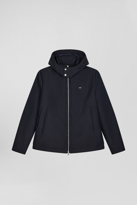 Navy blue hooded zip-up jacket - Image 2