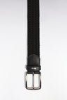 Black elasticated textile belt
