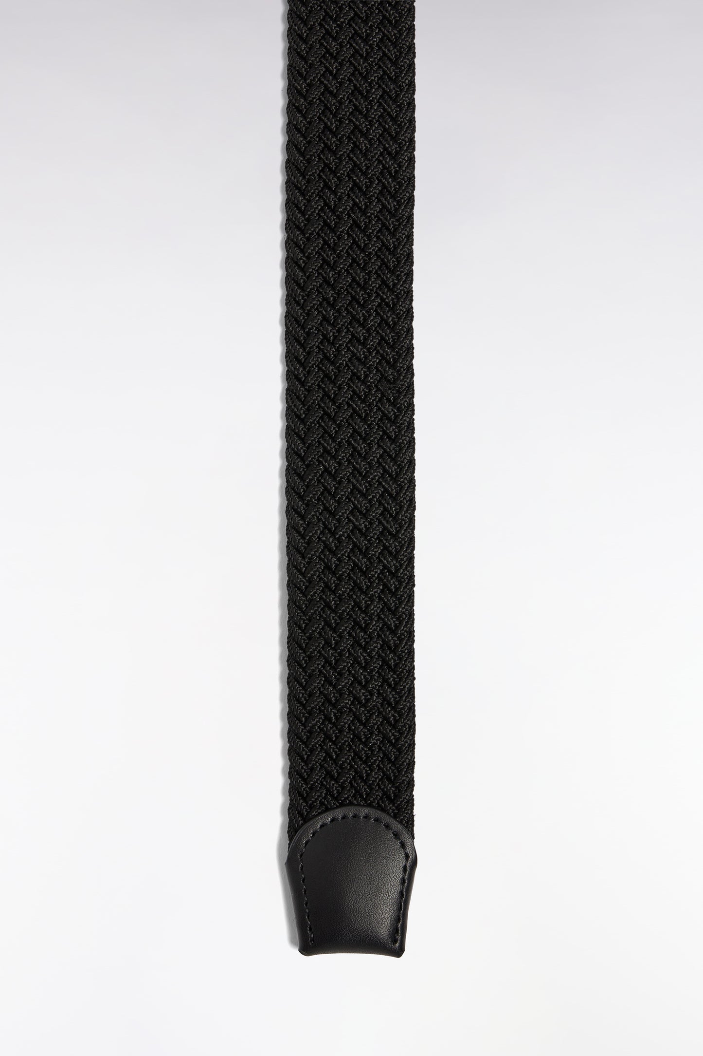 Black elasticated textile belt