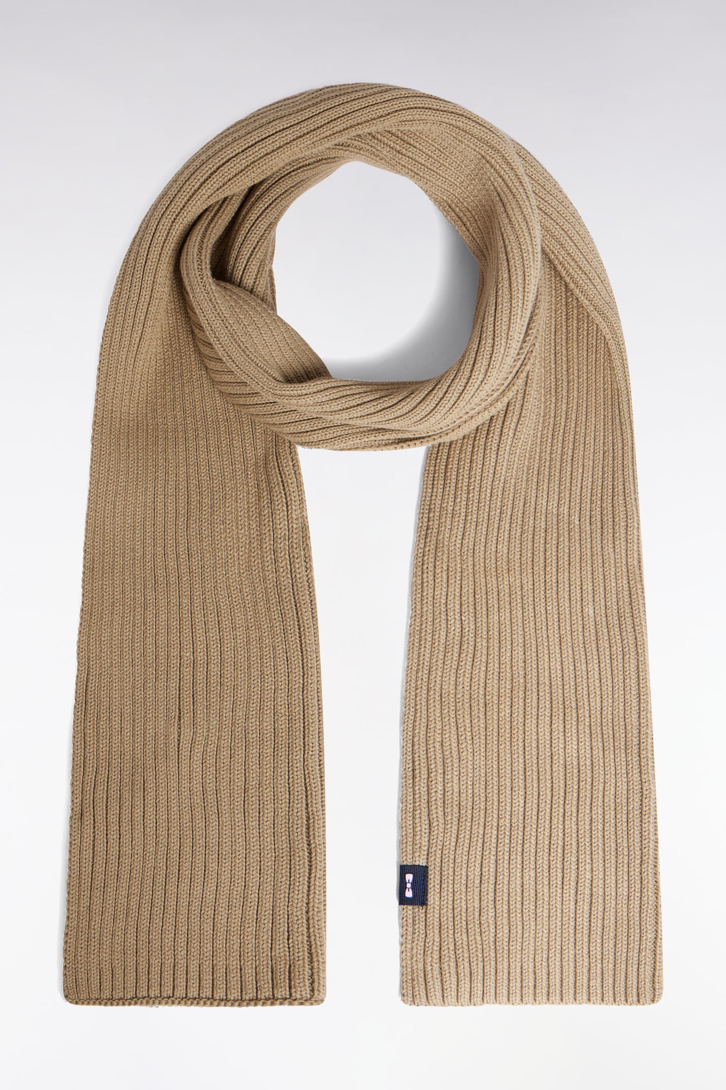 Beige cotton scarf