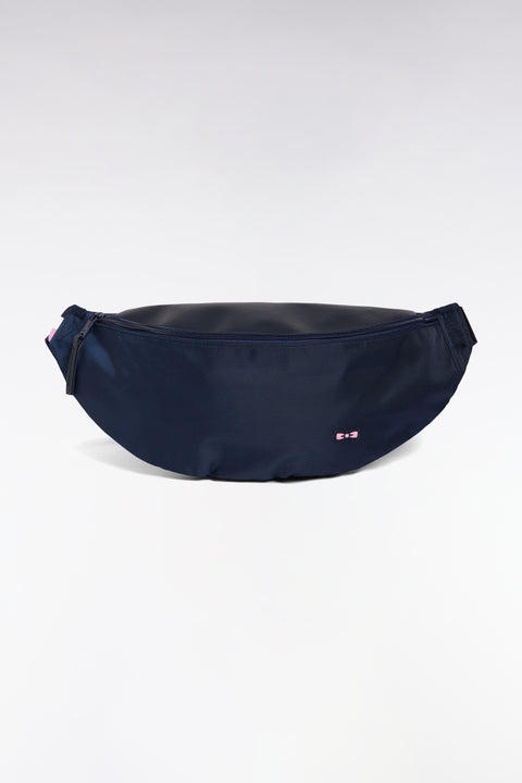 Banana bag in navy nylon - Image 1