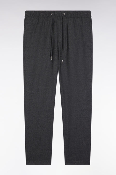 Elastic waistband pants in mottled grey, Modern cut - Image 2