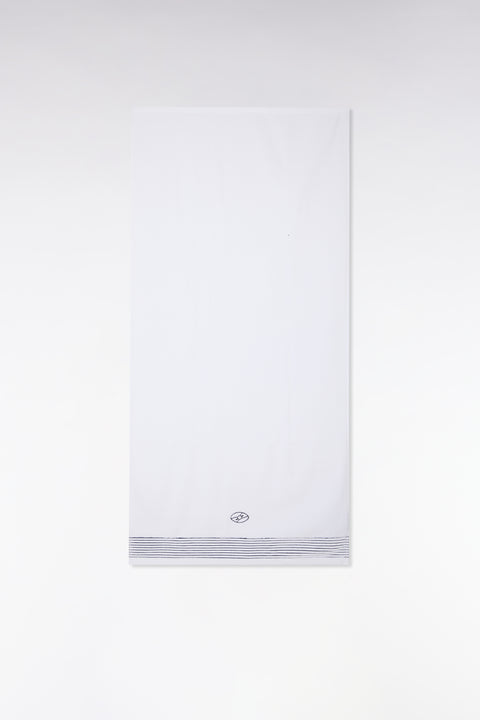 White cotton terry bath towel - Image 1