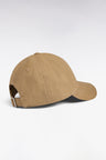 Beige cotton piqué cap