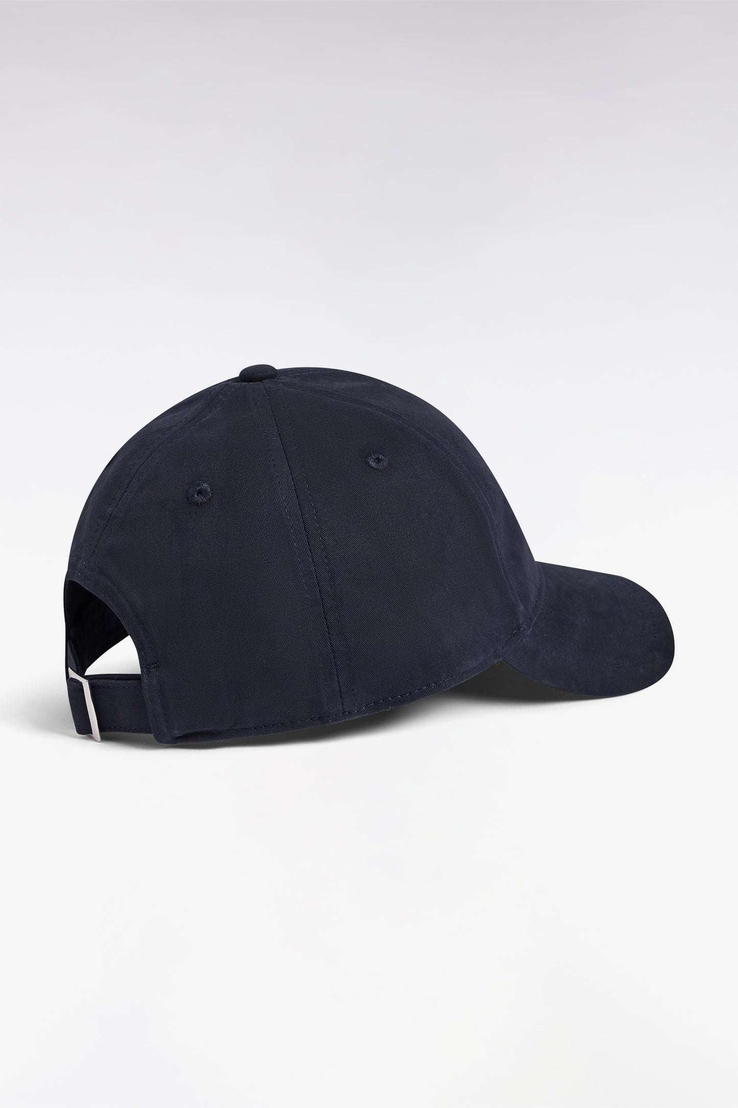 Navy cotton piqué cap